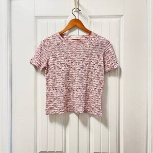 Vintage Camela Knit Pastel Tee Sweater Pink & Lavender